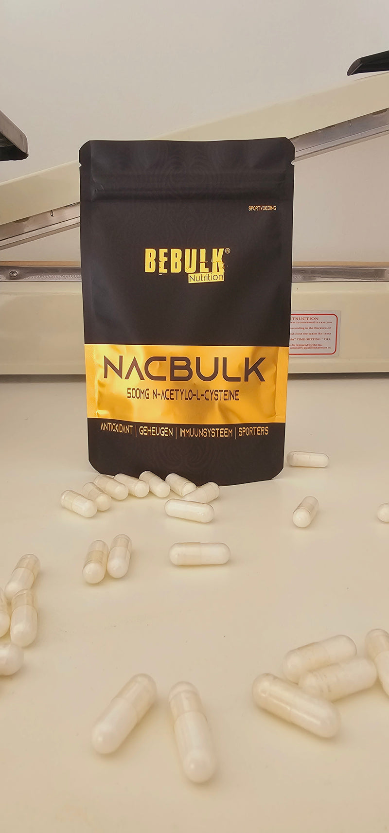 NacBulk - NAC 500 mg - Vegan - BeBulk Nutrition (ampoule) 