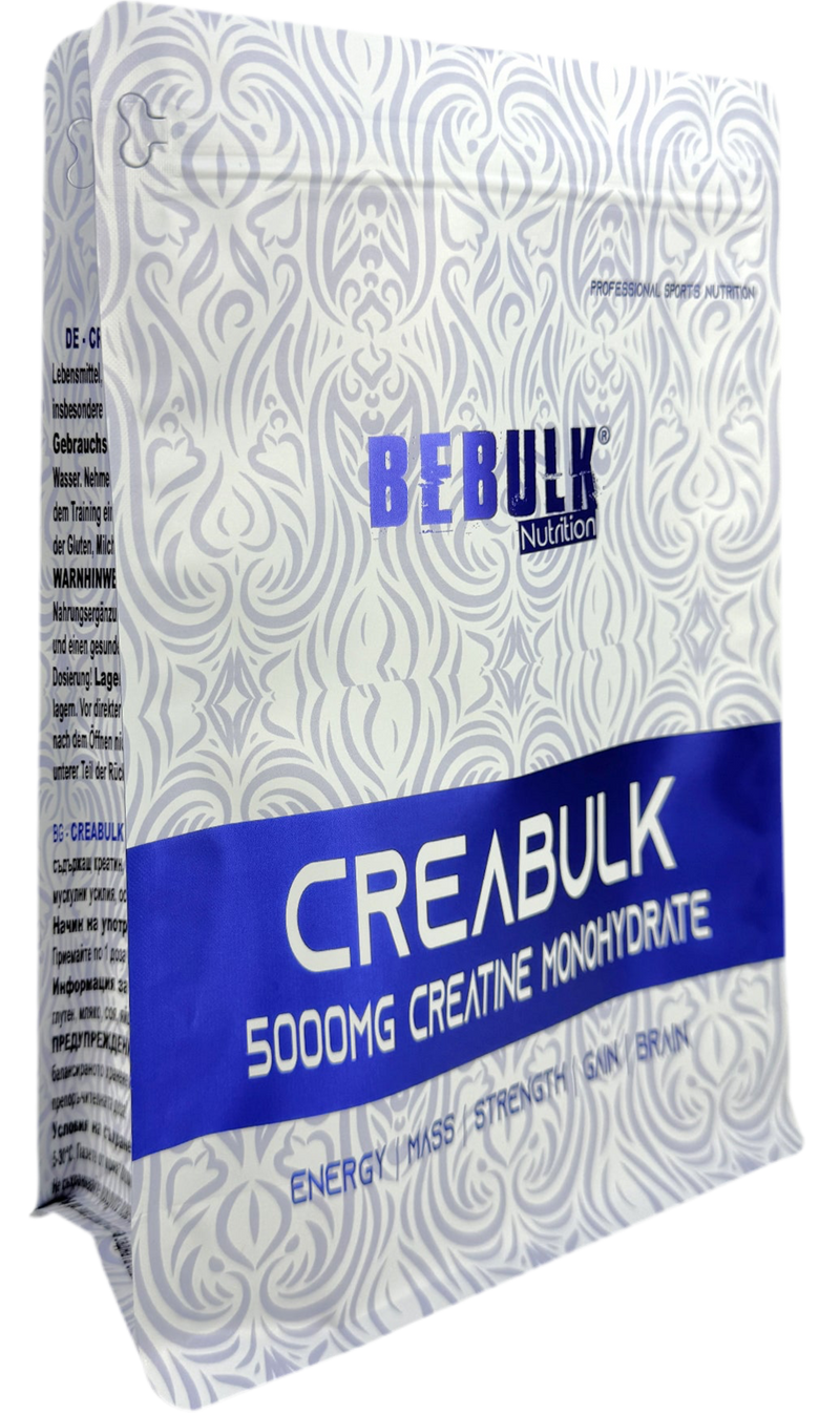 CreaBulk - 100% Créatine Monohydrate - BeBulk Nutrition 