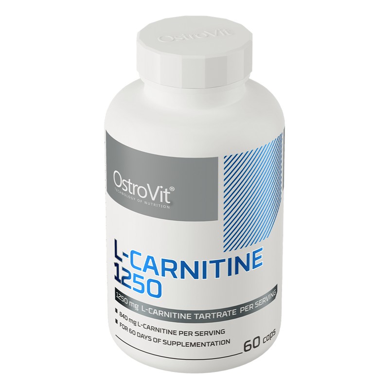 Tartrate de L-Carnitine 1250 mg 60 Gélules OstroVit 