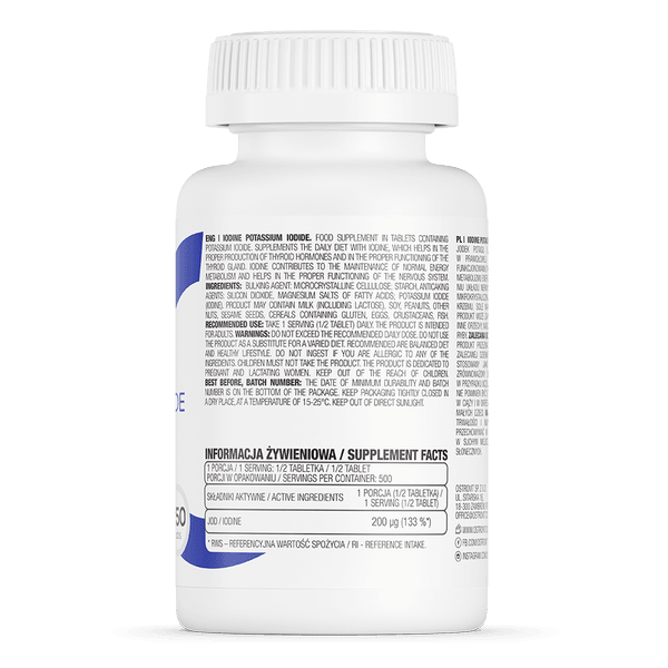 OstroVit Jodium Kaliumjodide 250 tabletten