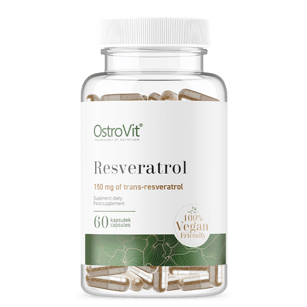 Resveratrol 150mg - Vegan - 60 Capsules - OstroVit